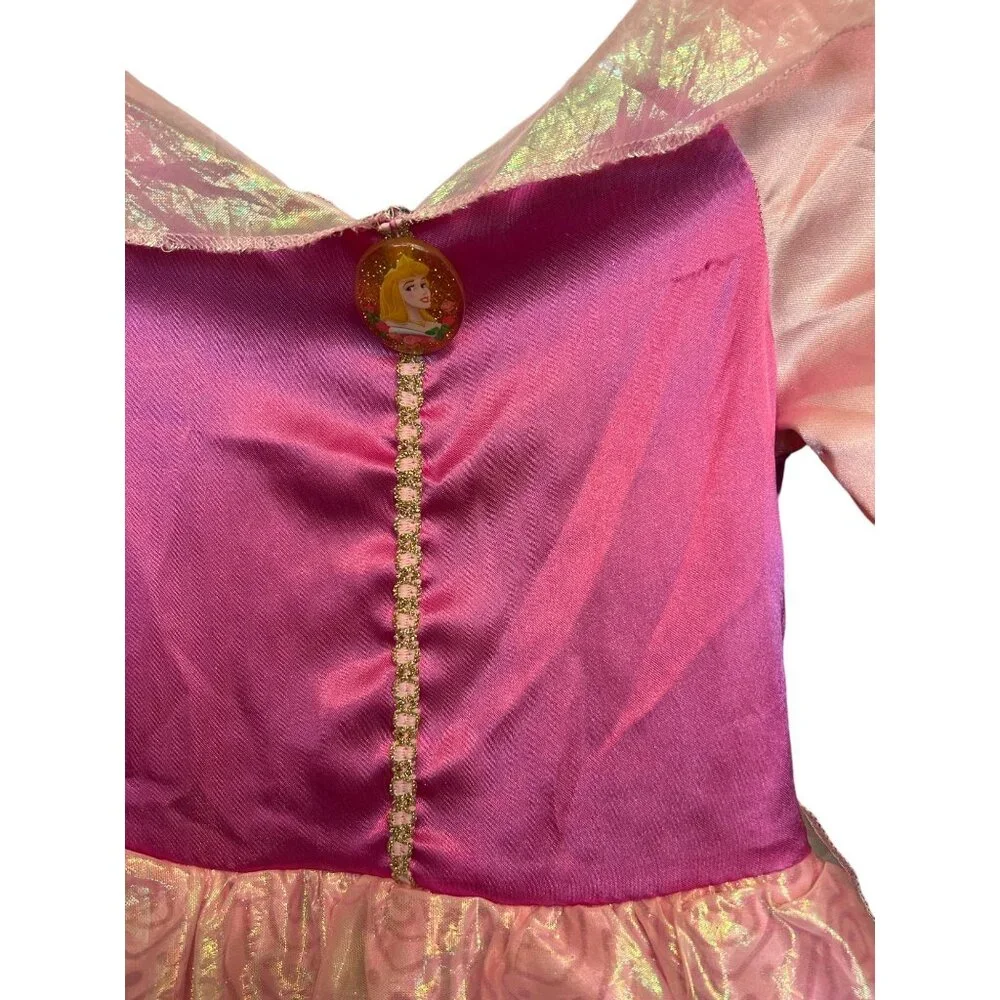Disney Princess Halloween Pretend Play Aurora Sleeping Beauty Costume Size 4-6X